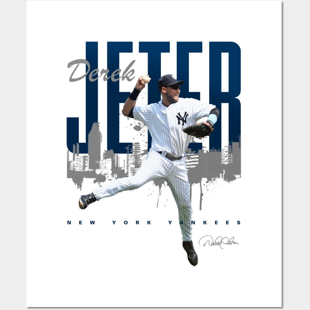 Derek Jeter Jump Throw Wall Art by Juantamad